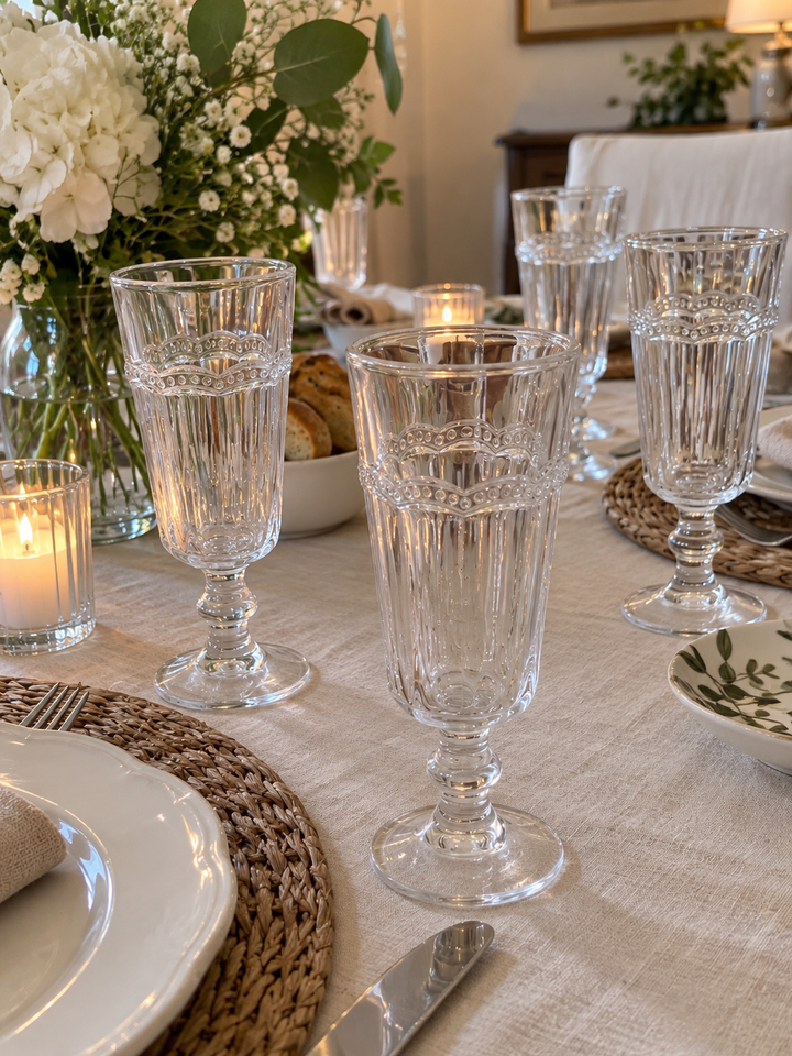 SET 6 CALICI CHAMPAGNE