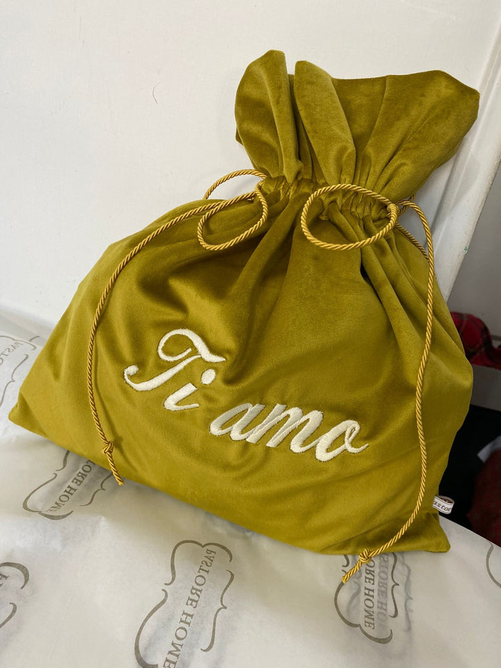 SACCO VELLUTO PERSONALIZZATO