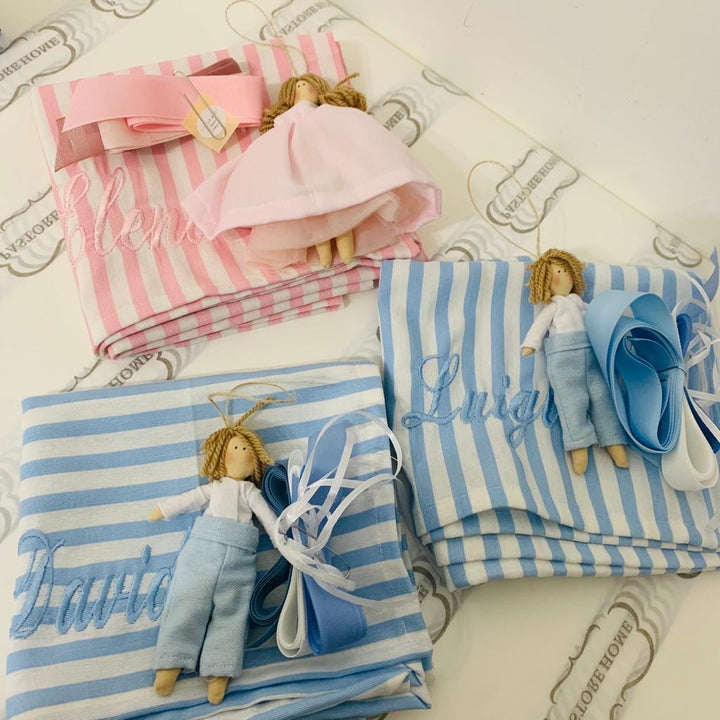 KIT BASE E BAMBOLINA “QUADRI E RIGHE “