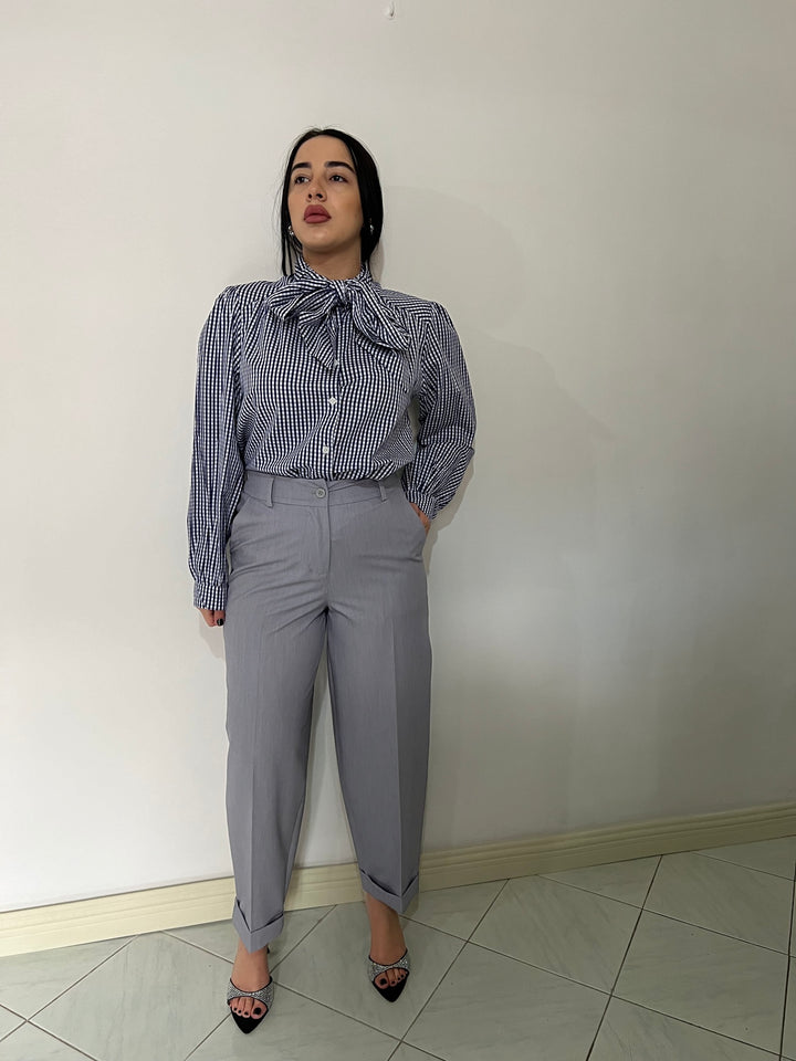 CAMICIA QUADRETTI BLU
