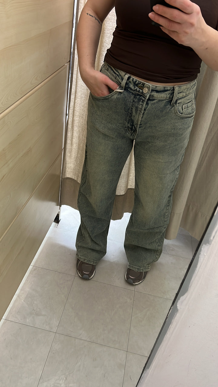 JEANS SABBIA WIDE LEG