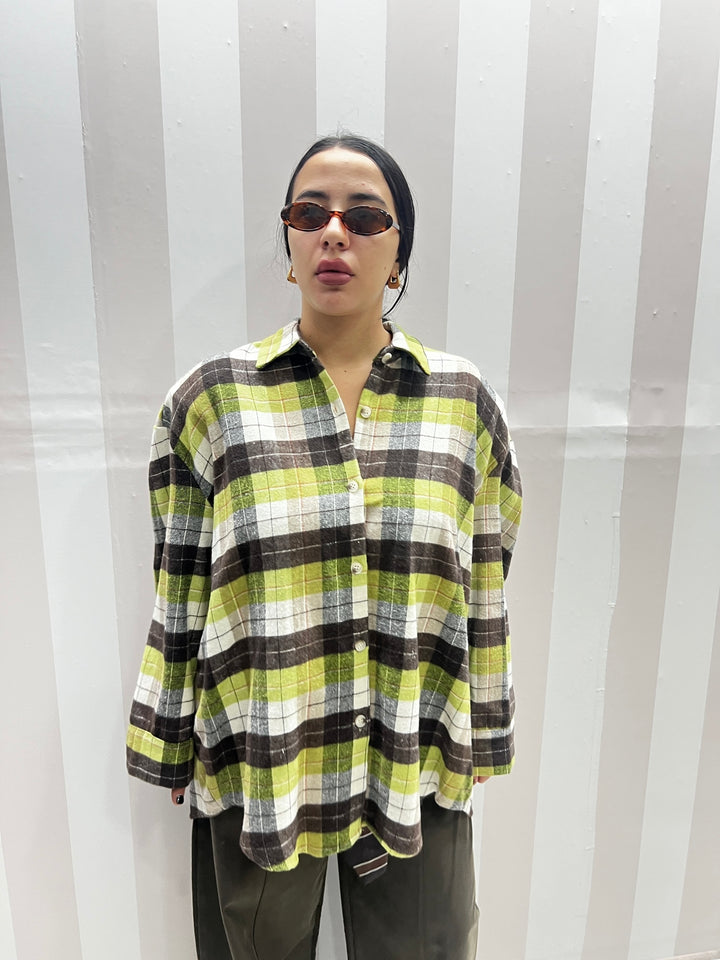 CAMICIA QUADRI VERDE