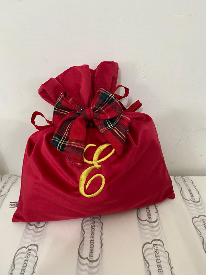 SACCO VELLUTO CON FIOCCO