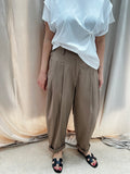 PANTALONI COTONE TORTORA