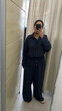 COORDINATO GESSATO BLU CURVY