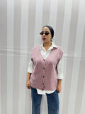 GILET LANA ROSA