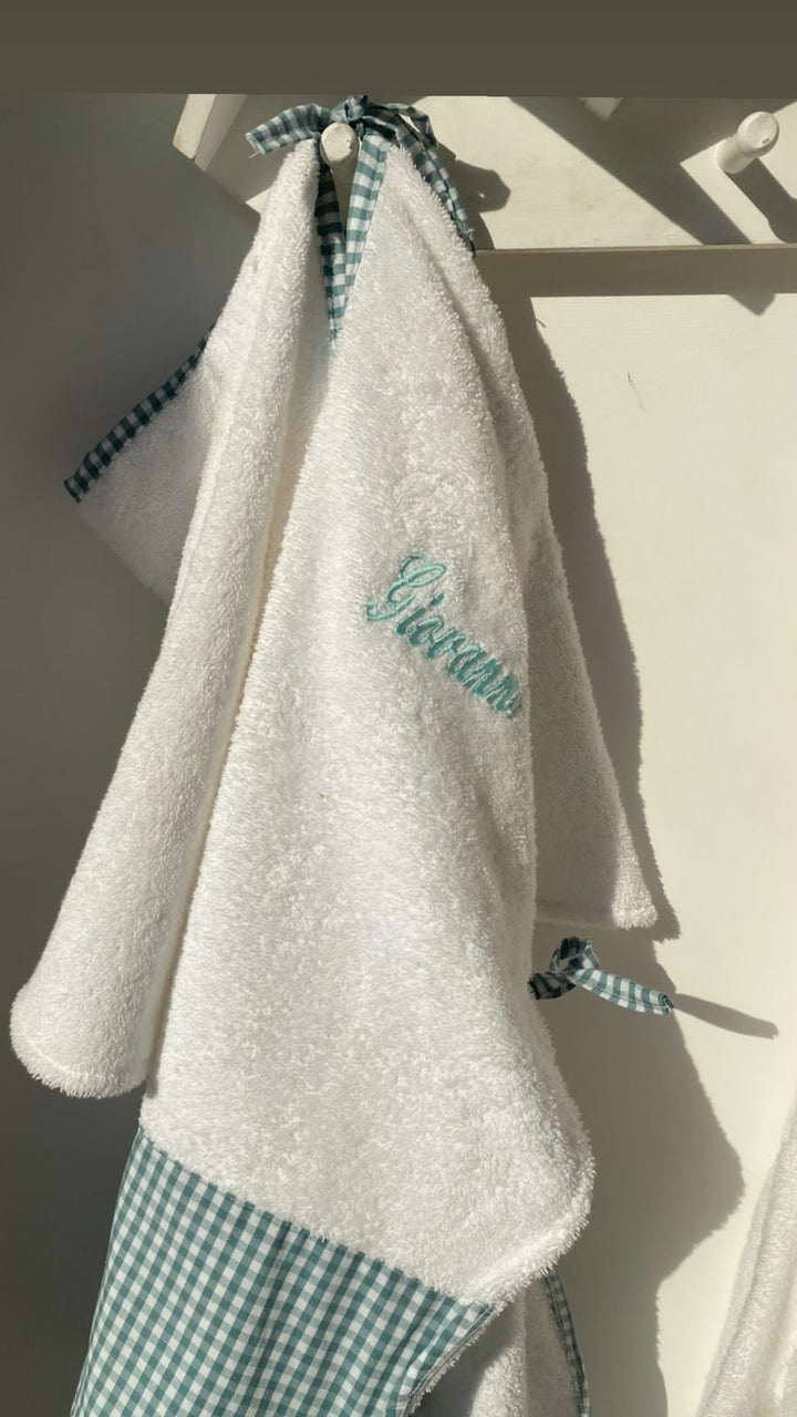 PONCHO “FASCIA RIGHE E QUADRI”