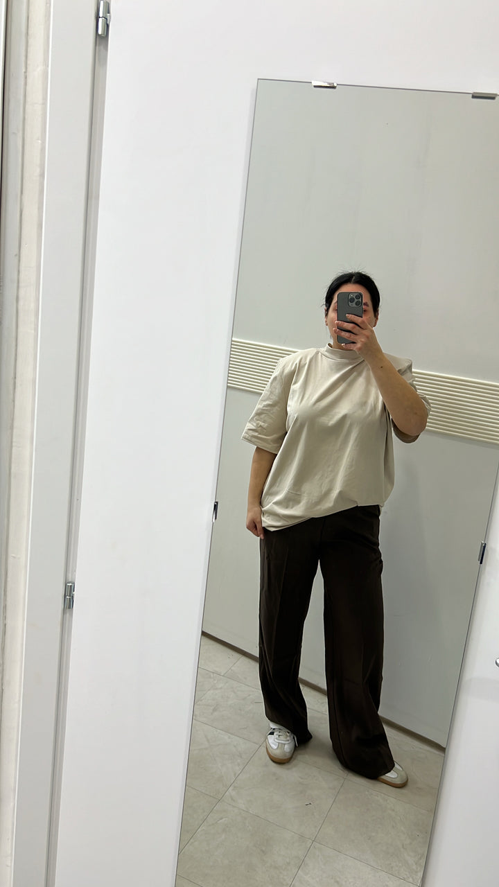 T-SHIRT OVERSIZE BEIGE