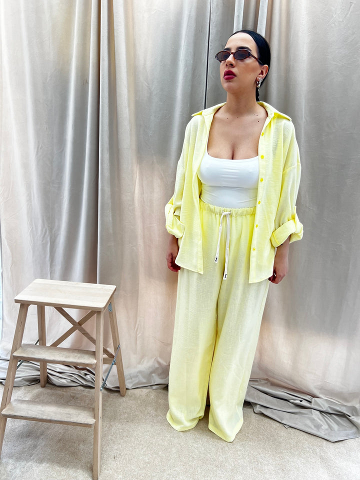 COORDINATO giallo MISTO LINo