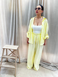 COORDINATO giallo MISTO LINo