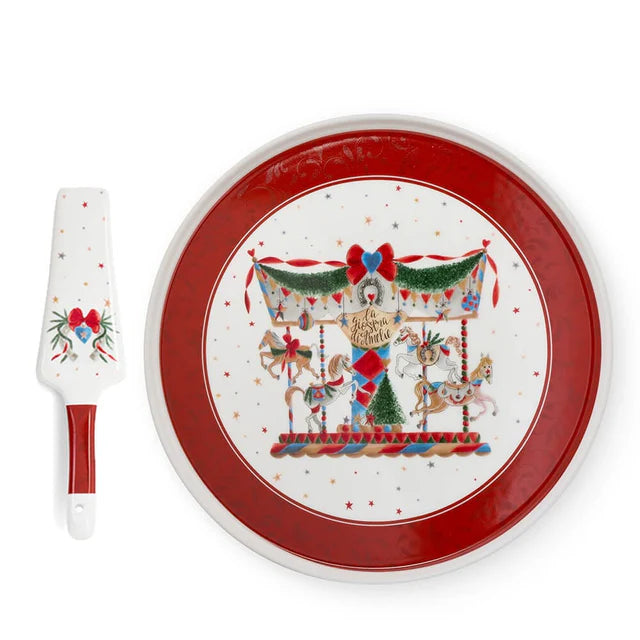 PIATTO TORTA & PALA”LA GIOSTRA DI AMELIE”