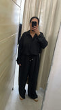 COORDINATO GESSATO NERO CURVY