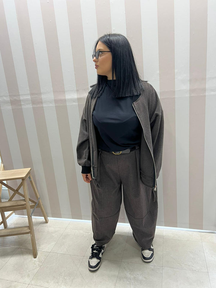 COORDINATO CURVY marrone