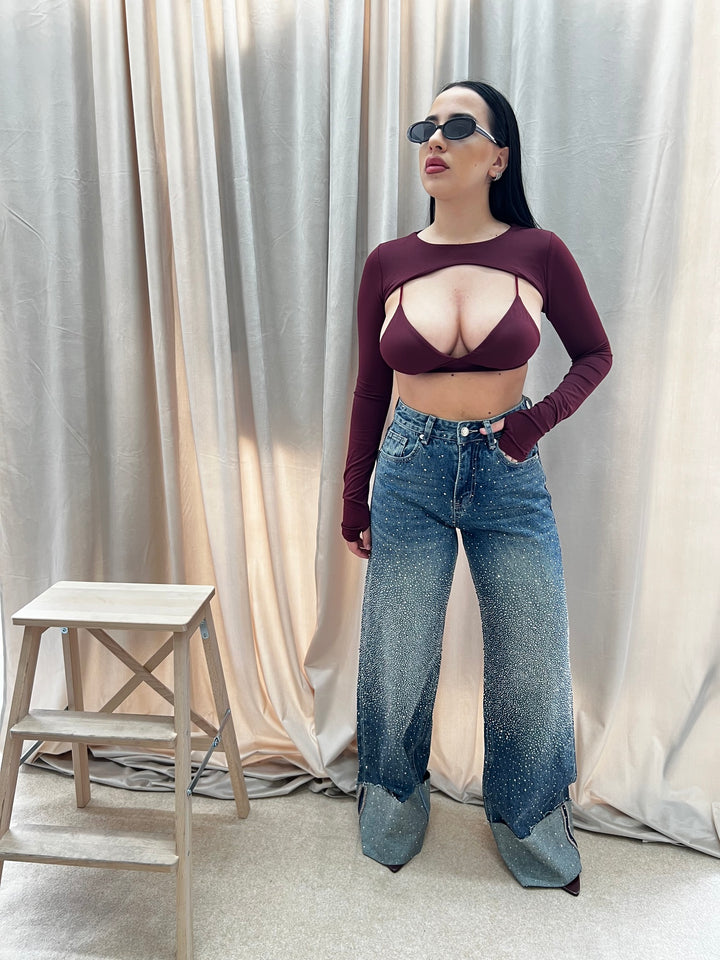 JEANS PALAZZO SPARKLE