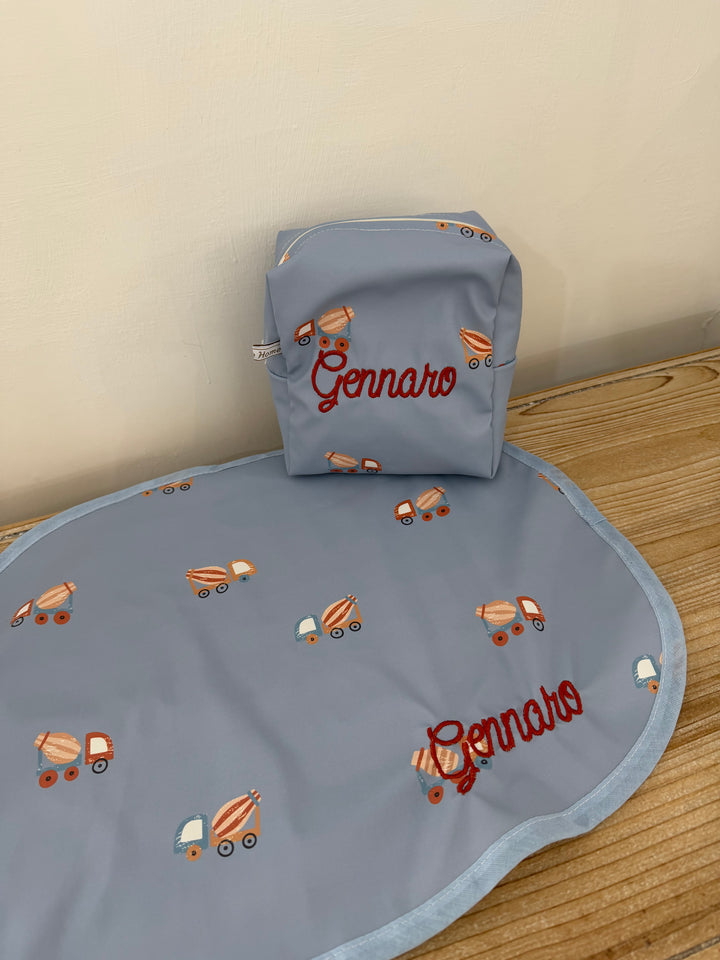 SET TOVAGLIETTA E PORTAMERENDA “tessuto impermeabile”