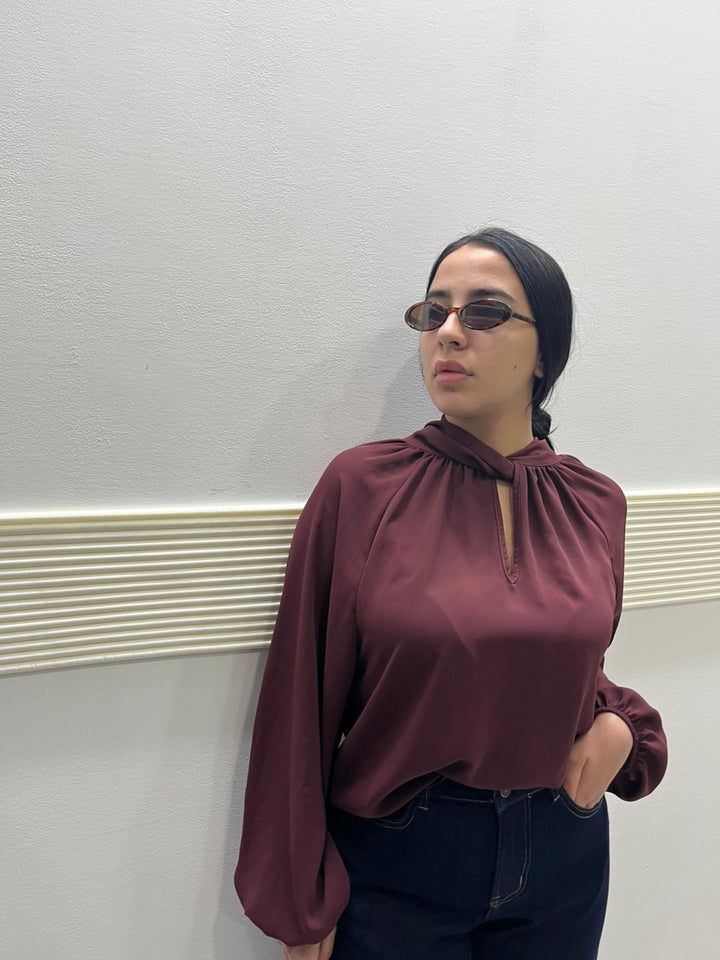 BLUSA BORDEAUX