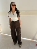 PANTALONI BALLON MARRONE
