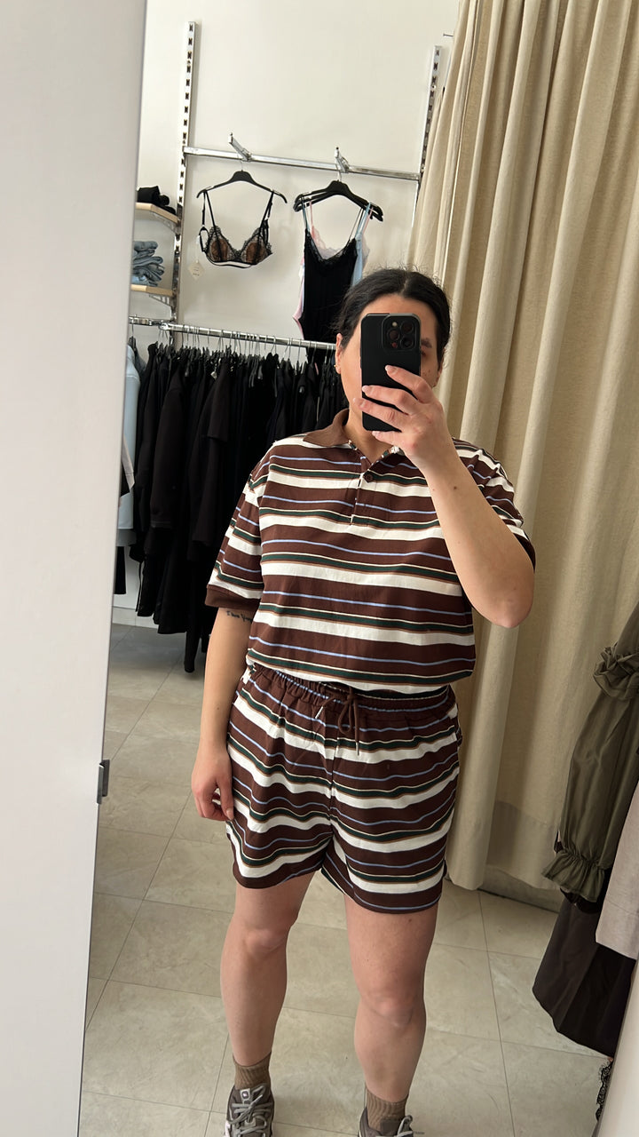 COORDINATO POLO MARRONE