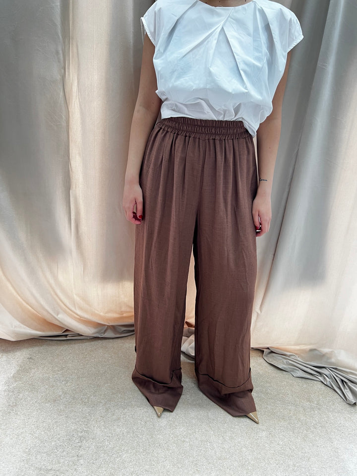 PANTALONI LUMINA MARRONE