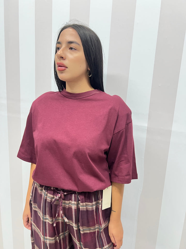 T-SHIRT spalline bordeaux