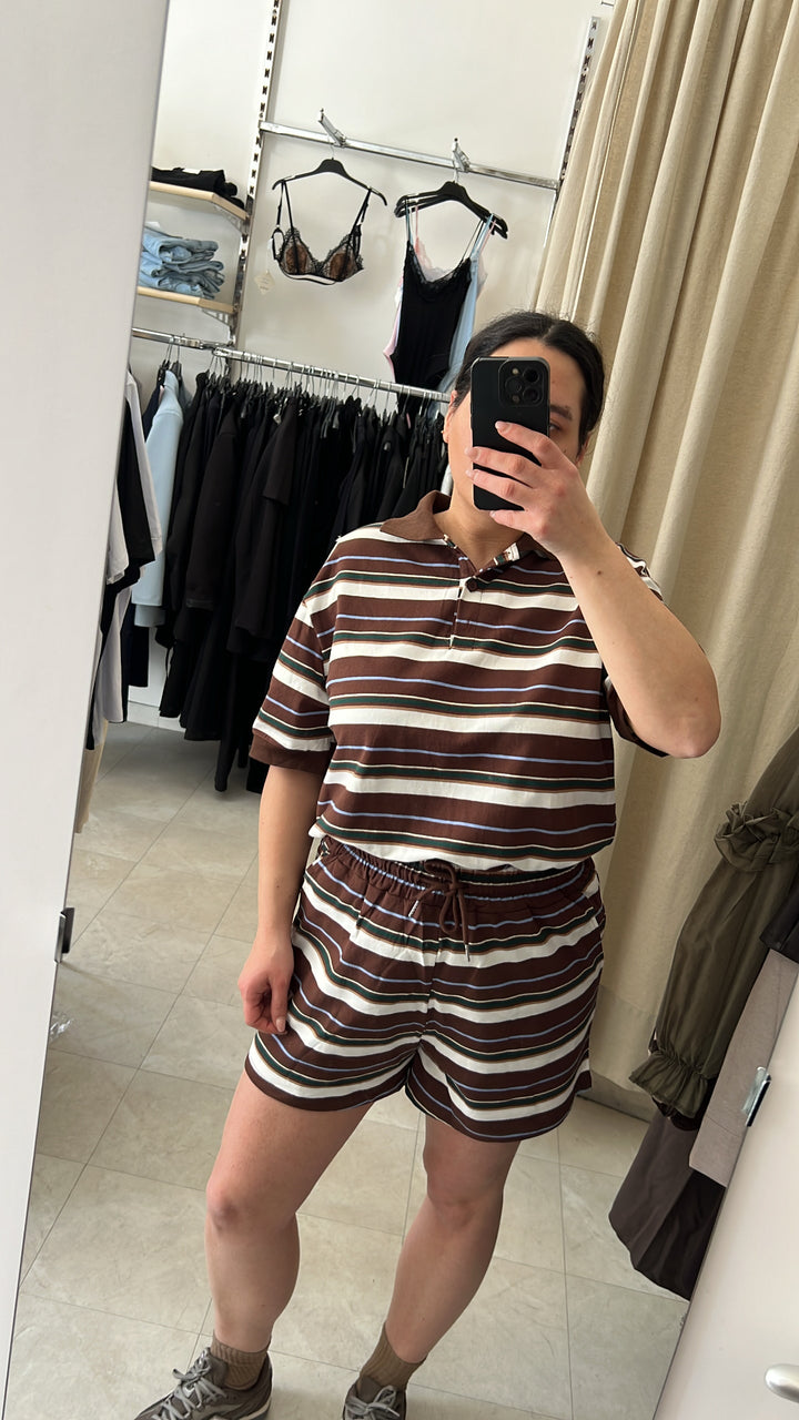 COORDINATO POLO MARRONE