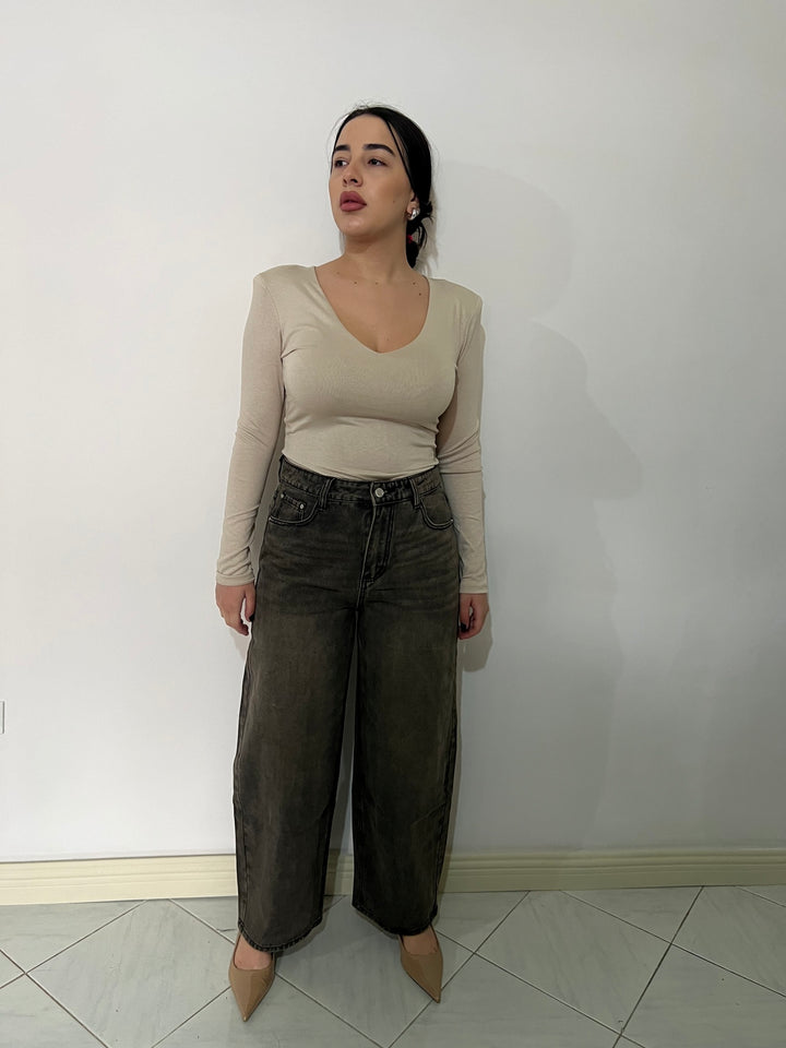 JEANS GAMBA LARGA