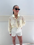 CAMICIA TRASPARENTE GIALLA
