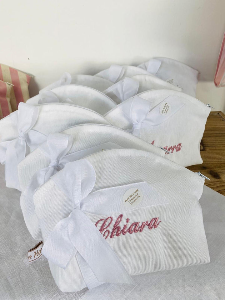 MINI POCHETTE OVALE IN COTONE