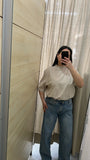 MAXI T-SHIRT BEIGE