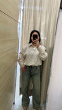 CAMICIA SATIN PANNA