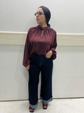 BLUSA BORDEAUX
