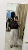 T-SHIRT JUST WEST MARRONE