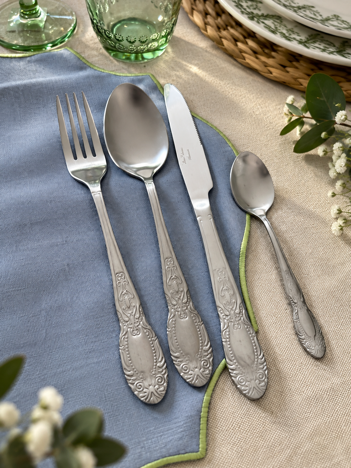 SET 4 POSATE MAT SILVER