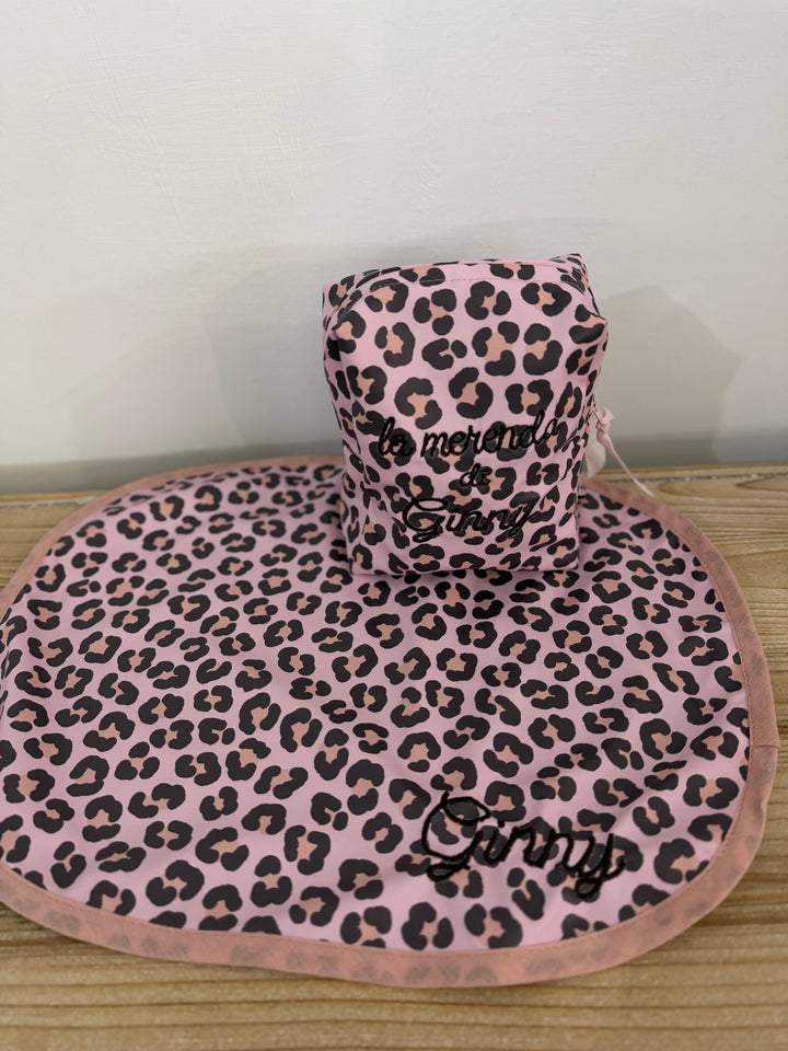 SET TOVAGLIETTA E MINIPOCHETTE PER MERENDA “tessuto impermeabile”