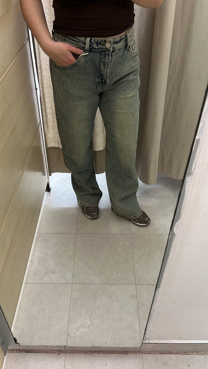 JEANS SABBIA WIDE LEG