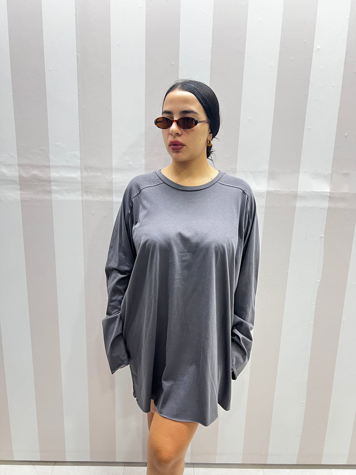 MAGLIA  GRIGIA OVERSIZE