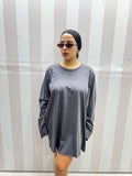 MAGLIA  GRIGIA OVERSIZE