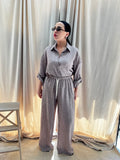 COORDINATO beige MISTO LINO