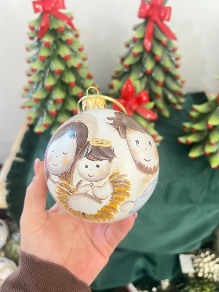 PALLA NATIVITÀ DIPINTA