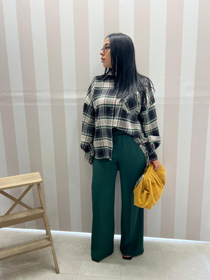 CAMICIA QUADRI VERDE