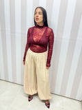 MAGLIA PIZZO bordeaux