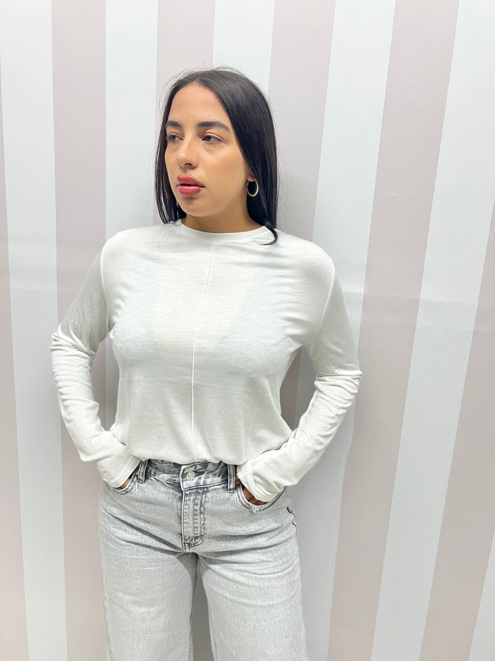 MAGLIA BASIC BIANCA