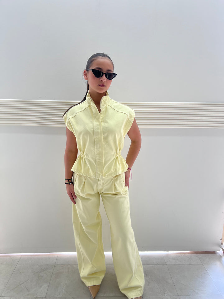 COORDINATO DENIM GIALLO