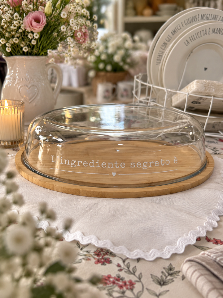 CONTENITORE CON BASE IN LEGNO
