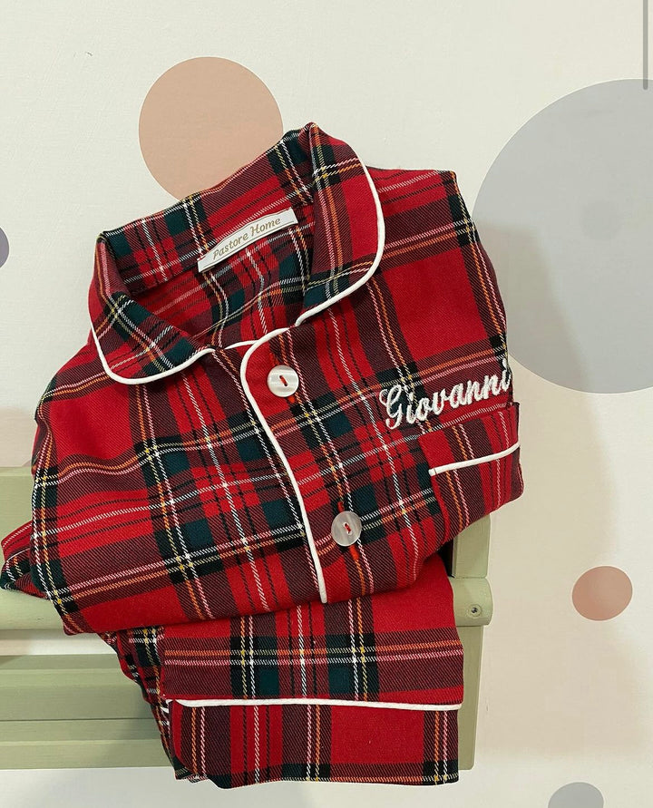 PIGIAMA TARTAN  CAMICIA BAMBINI