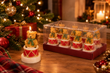 SET 6 CANDELE T-LIGHT ORSO SU TAMBURO