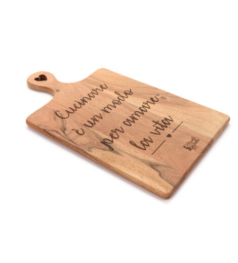 TAGLIERE in acacia “MYHOME”