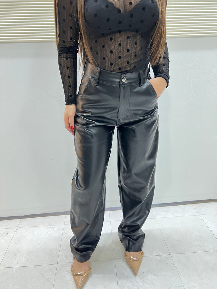 PANTALONI IN ECOPELLE