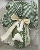 KIT CON ROUCHES E CONIGLIO” QUADRETTI E RIGHE”