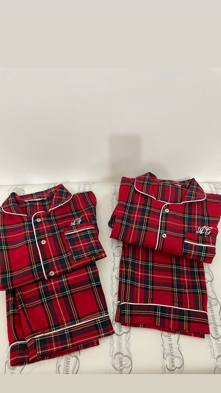 PIGIAMA TARTAN CAMICIA ADULTO